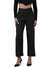 Femmora Women’s High-Rise Straight Fit Trousers with 2 Side Pockets | Stretch Formal Bottoms in Polyester Blend | Lightweight Workwear Pants | Black |Pack of 1
