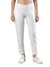 Women's Trouleg, Cotton Fabric with Elastic Waistband and Zip Pockets White
