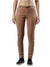 Women's Side Tape Jeggings, Poly Cotton with Elastic Waistband Brown