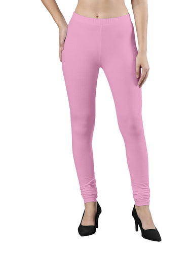 Body-Hugging Churidar Legging | Soft Cotton, Elastic Waistband Lavender