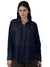 Femmora Women’s Solid Full Sleeve  Shirt | Lightweight 80% Viscose 20% Polyester  with Turn-Down Collar, Rounded Hem & Button-Up Front | Casual & Office Wear | Navy |Pack of 1