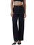 Femmora Women’s High-Rise Straight Fit Trousers with Front Pintuck Detail,Lightweight Workwear Bottoms | Navy|Pack of 1