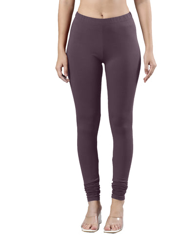 Body-Hugging Churidar Legging | Soft Cotton, Elastic Waistband Wine