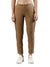 Women's Trouleg, Cotton Fabric with Elastic Waistband and Zip Pockets Camel