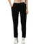 Women's Trouleg, Cotton Fabric with Elastic Waistband and Zip Pockets Jet Black