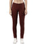 Women's Jeggings, Poly Cotton with Elastic Waistband and Patch Pocket Brown