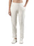 Women's Trouleg, Cotton Fabric with Elastic Waistband and Zip Pockets Off White