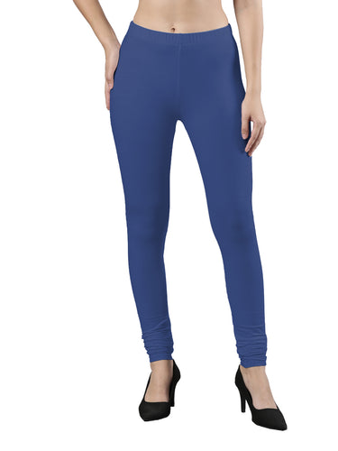 Body-Hugging Churidar Legging | Soft Cotton, Elastic Waistband Twilight