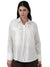 Femmora Women’s Solid Full Sleeve  Shirt | Lightweight 80% Viscose 20% Polyester  with Turn-Down Collar, Rounded Hem & Button-Up Front | Casual & Office Wear | White|Pack of 1