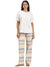 Femmora Women’s Cotton Night Set | 2-Piece Lounge Outfit with Relaxed Fit Top & Striped Drawstring Pyjamas | Comfortable Sleepwear & Loungewear | Mix Colour |Set of 1