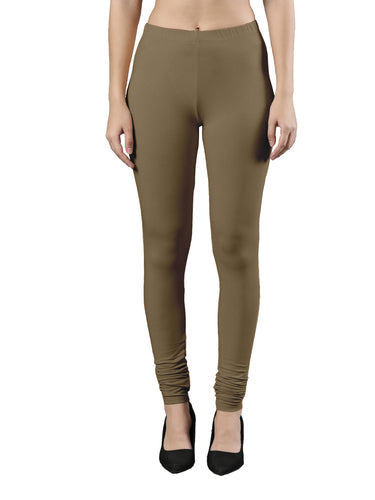 Body-Hugging Churidar Legging | Soft Cotton, Elastic Waistband Mud