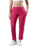 Women's Trouleg, Cotton Fabric with Elastic Waistband and Zip Pockets Fuschia