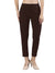 Straight Pant | Breathable Cotton, Side Zip and Button Choco Truffle