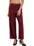 Femmora Women’s High-Rise Relaxed Fit knitted Pants with Pintuck Detail | Full-Length Cotton  Straight Trousers | Solid Stretchable Office & Casual Bottoms | Soft Breathable Fabric | Red |Pack of 1