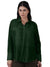 Femmora Women’s Solid Full Sleeve  Shirt | Lightweight 80% Viscose 20% Polyester  with Turn-Down Collar, Rounded Hem & Button-Up Front | Casual & Office Wear | Olive|Pack of 1