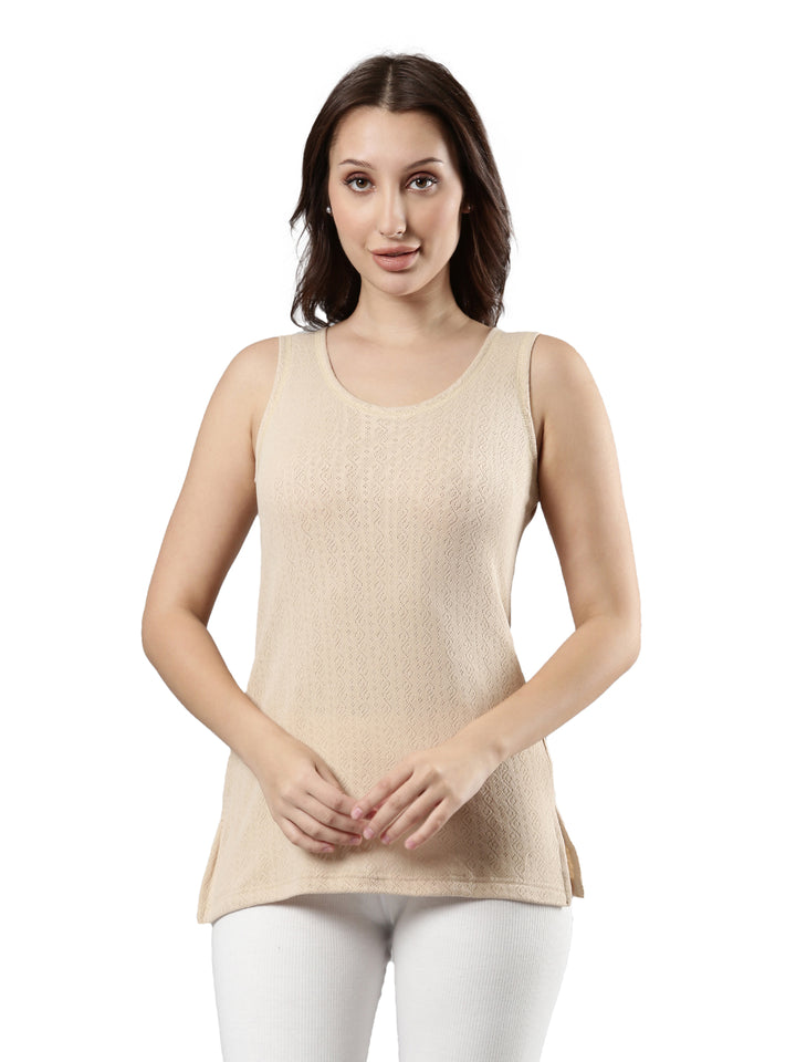 Women's Sleeveless Thermal Top | Warm Cotton, Comfortable Fit