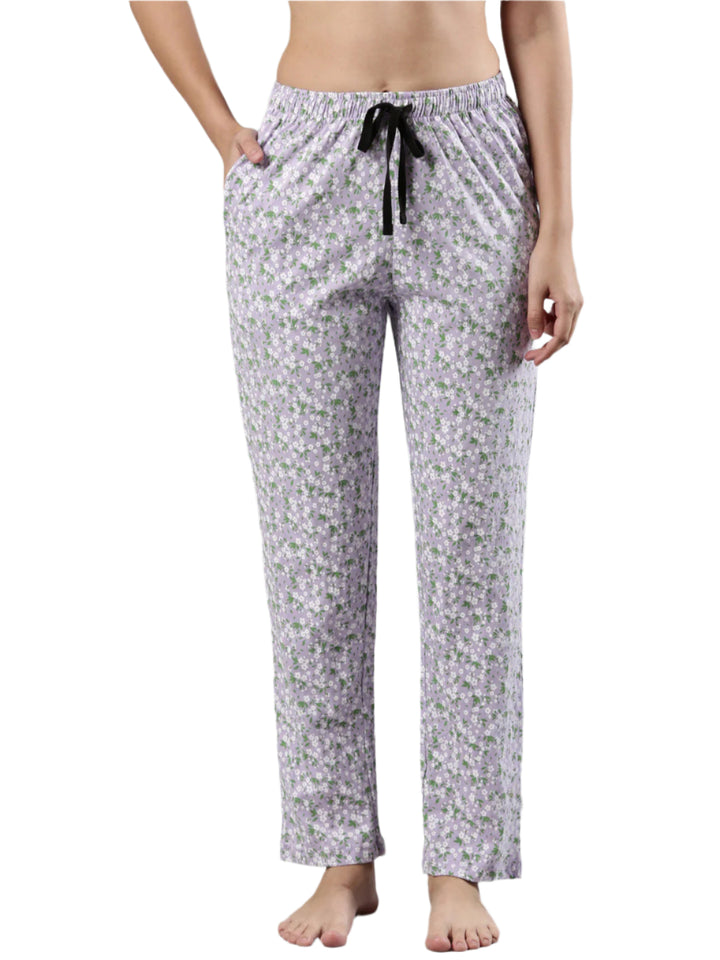Relax Fit Pajama | Floral Print, Soft Cotton, Drawstring Waistband, 1 Pocket