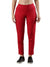 Women's Trouleg, Cotton Fabric with Elastic Waistband and Zip Pockets Chilli Red