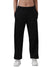 Women’s Straight-Leg Track Pants | Relaxed Fit  with Elastic Waist & Drawstring, Lightweight Cotton-Spandex Fabric, Casual Lounge & Activewear Bottoms,Black |Pack of 1