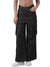 Femmora Women’s High-Rise Wide-Leg Denim Cargo Pants with Multi Pockets | Full-Length Utility Streetwear Bottoms | 100% Cotton Solid Fabric | Casual Fashion Trousers | Black |Pack of 1