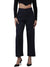 Femmora Women’s High-Rise Straight Fit Trousers with 2 Side Pockets | Stretch Formal Bottoms in Polyester Blend | Lightweight Workwear Pants |Navy|Pack of 1