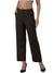 Femmora Women’s High-Rise Straight Fit Trousers with 2 Side Pockets | Stretch Formal Bottoms in Polyester Blend | Lightweight Workwear Pants |Olive|Pack of 1