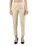 Straight Pant | Breathable Cotton, Side Zip and Button Sand Beige