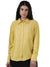 Femmora Women’s  Shirt in Soft Bsy Satin-Viscose | Regular Fit Full Sleeve Button-Up Shirt with Rounded Hem | Casual & Office Wear | Yellow |Pack of 1