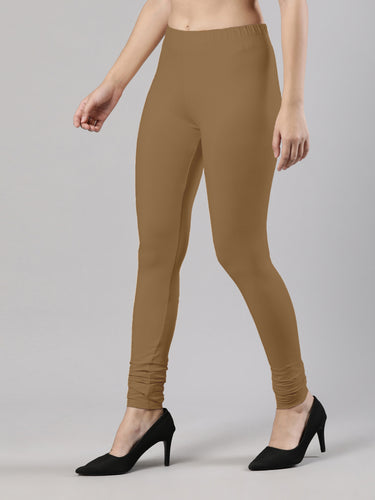 Body-Hugging Churidar Legging | Soft Cotton, Elastic Waistband Mustard Hover
