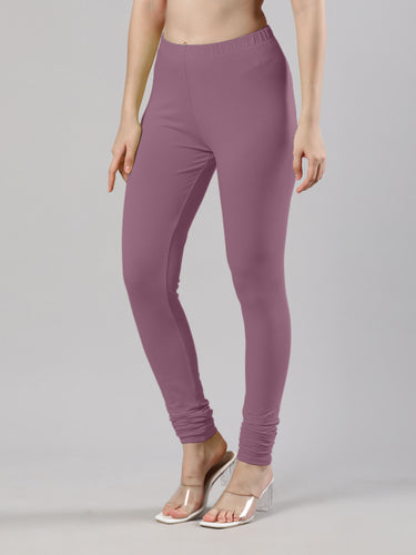 Body-Hugging Churidar Legging | Soft Cotton, Elastic Waistband Wild Prune Hover