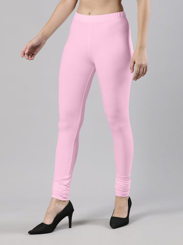 Body-Hugging Churidar Legging | Soft Cotton, Elastic Waistband Princess Pink Hover