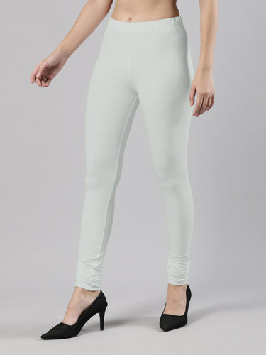 Body-Hugging Churidar Legging | Soft Cotton, Elastic Waistband Light Stone Hover