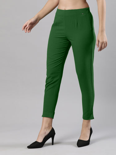 Straight Pant | Breathable Cotton, Side Zip and Button Jelly Bean Hover