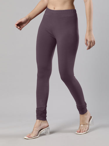Body-Hugging Churidar Legging | Soft Cotton, Elastic Waistband Wine Hover