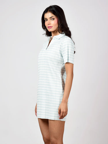 Femmora Women’s Polo Collar T-Shirt Dress – Short Regular Fit Casual Dress, Soft Stretch Polyester-Cotton Fabric, Breathable & Comfortable Smart Wear Pack of 1 Hover