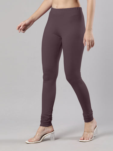 Body-Hugging Churidar Legging | Soft Cotton, Elastic Waistband Prune Hover