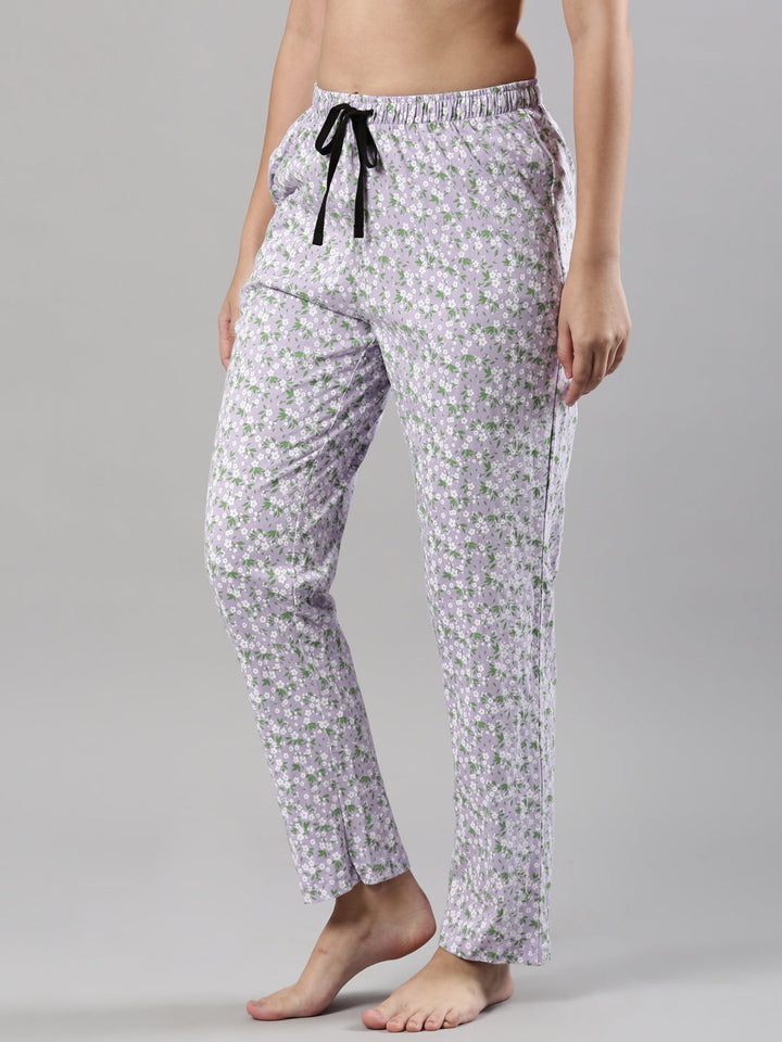 Relax Fit Pajama | Floral Print, Soft Cotton, Drawstring Waistband, 1 Pocket