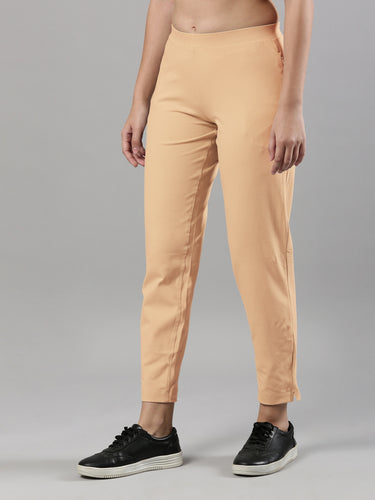 Women's Trouleg, Cotton Fabric with Elastic Waistband and Zip Pockets Skin Hover