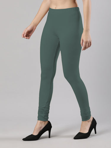 Body-Hugging Churidar Legging | Soft Cotton, Elastic Waistband Twill Hover