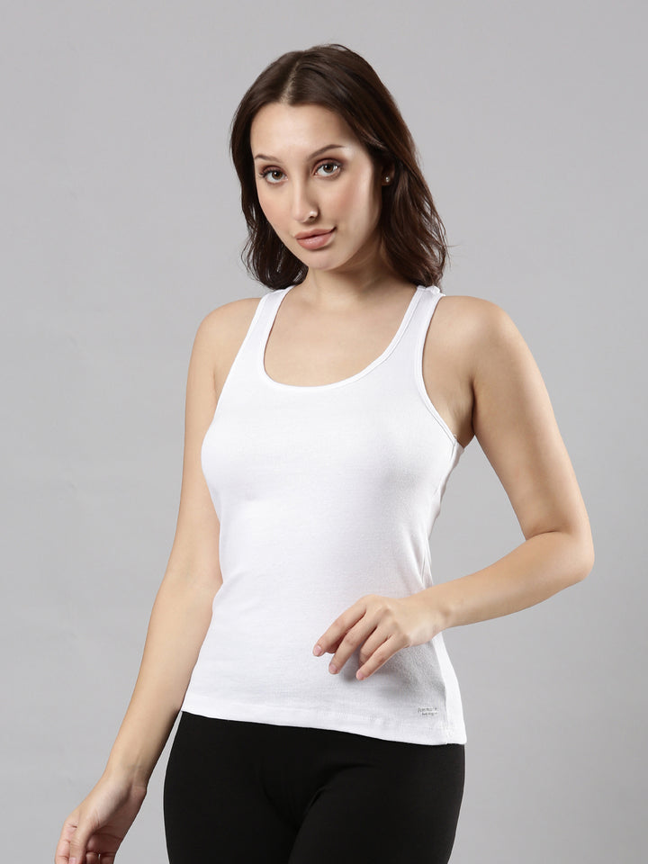 Racerback Cotton Camisole for Women | Soft & Stretchy, Waist-Length