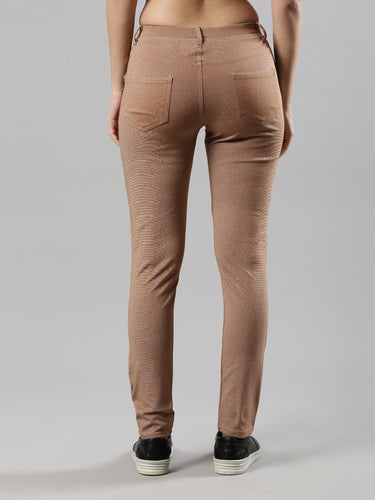 Women's Side Tape Jeggings, Poly Cotton with Elastic Waistband Hover