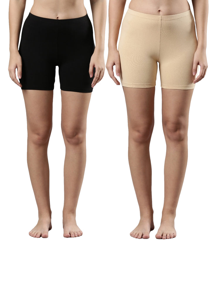 Mini Underskirt for Women in Black and Beige