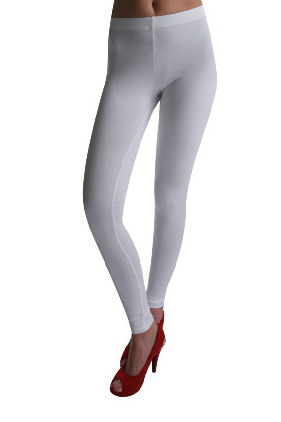 Buy Snug Fit Active High-Rise Ankle-Length Tights in White Online India,  Best Prices, COD - Clovia - AB0074P18
